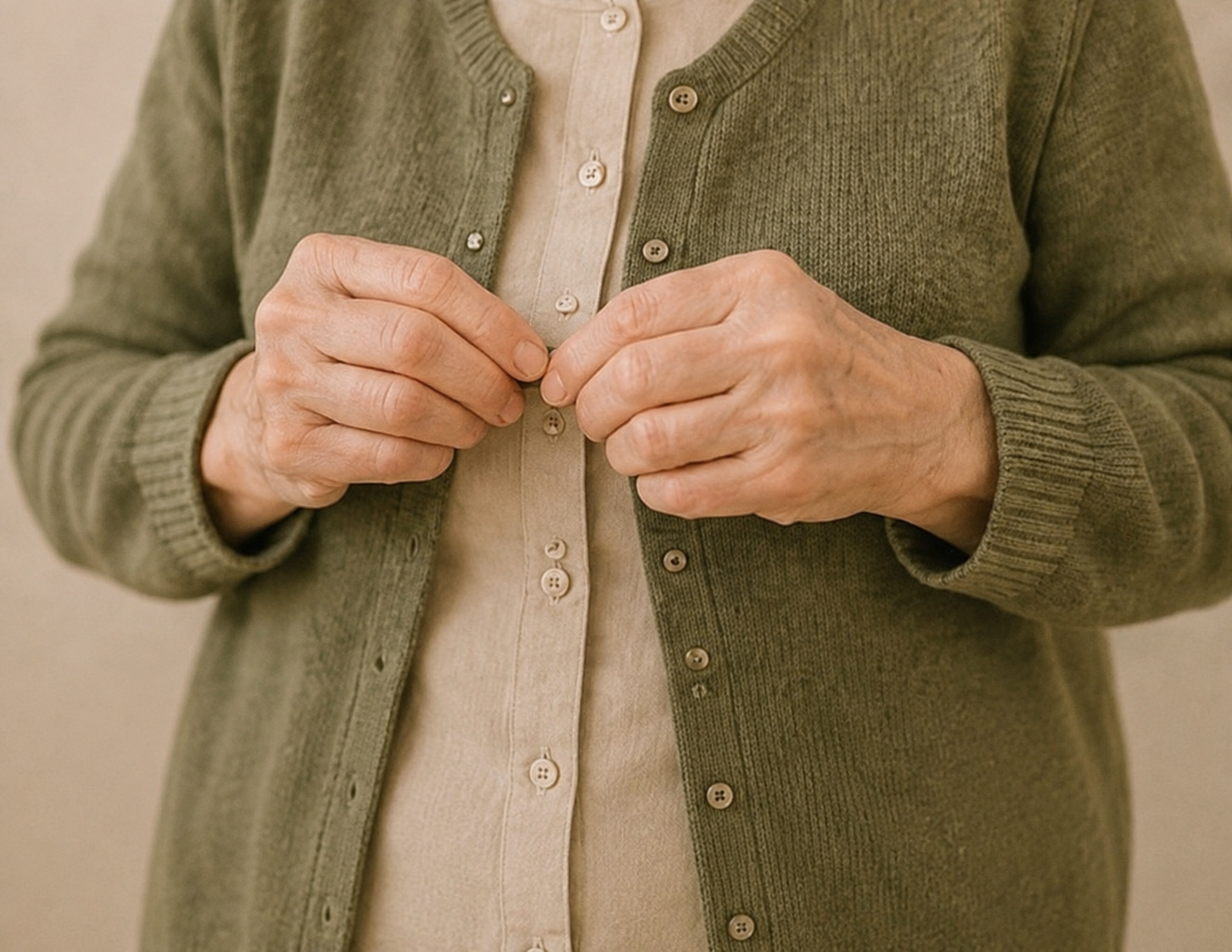 Anne Prczybilla unterstützt eine Seniorin beim Alltag